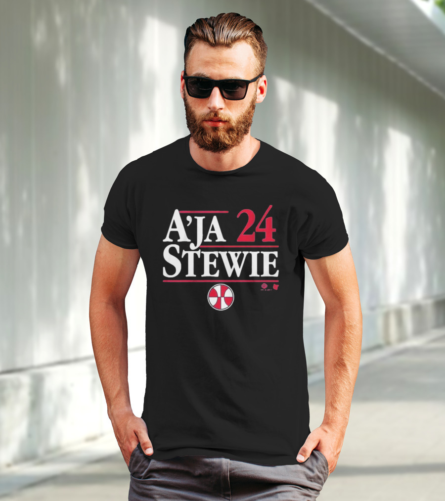 A’ja Stewie 24 Basketball Team Iconic Duo T-Shirt