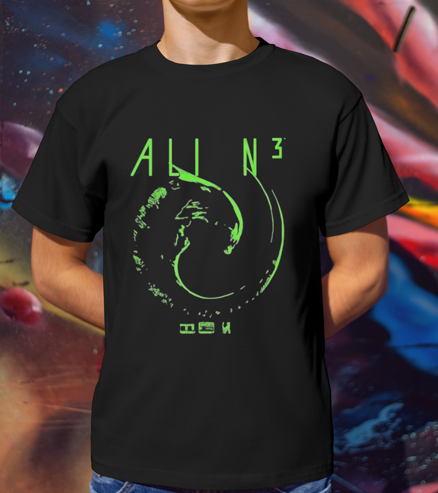 ALI N³ Green Creature Circle Iconic By Cope T-Shirt