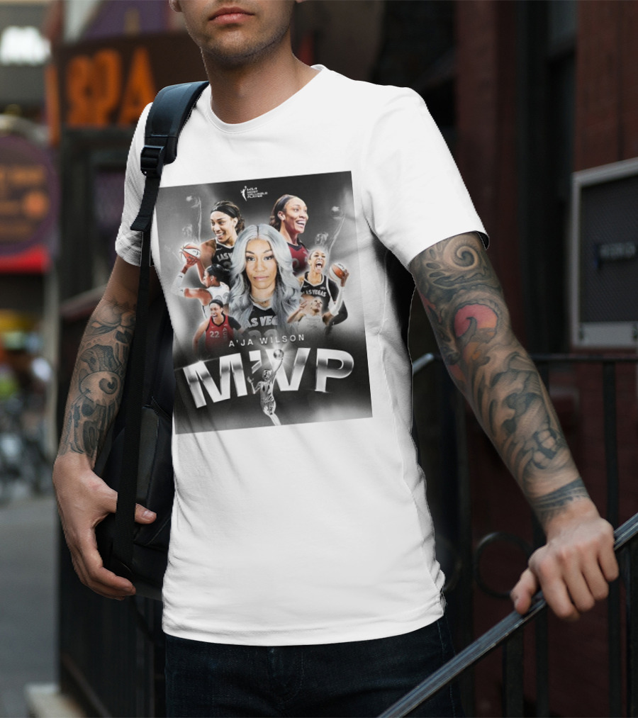 A'ja Wilson Las Vegas Aces WNBA MVP T-Shirt