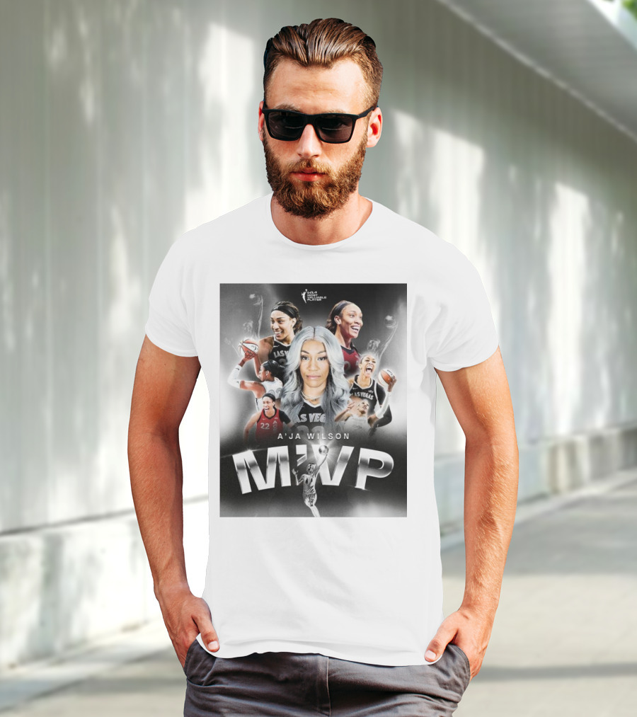 A'ja Wilson Las Vegas Aces WNBA MVP T-Shirt