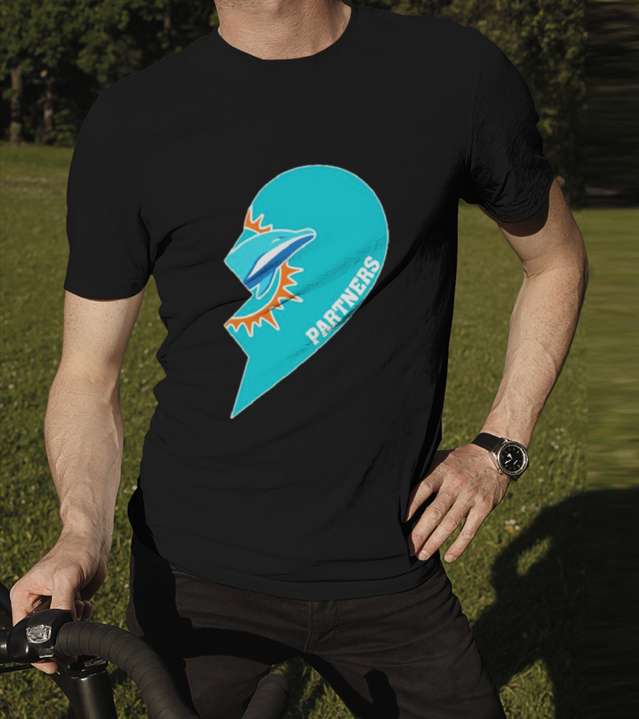Miami Dolphins Partners Half Heart T-Shirt