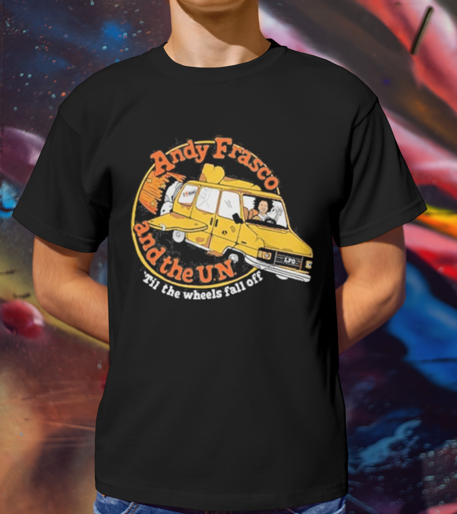 Andy Frasco And The U.N. 'Til The Wheels Fall Off Yellow Van Adventure T-Shirt
