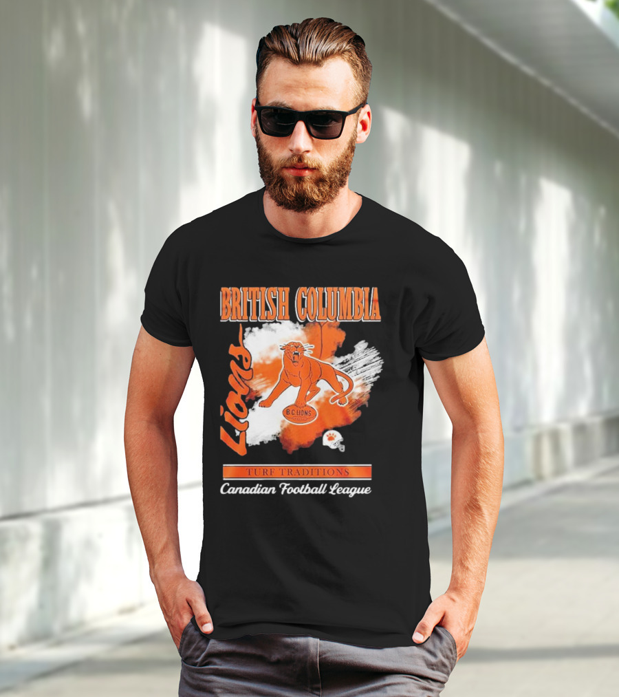 British Columbia Lions Turf Traditions Canadian Football League T-Shirt