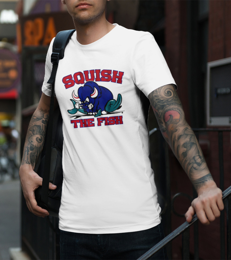 Buffalo Bills NFL Squish The Fish T-Shirt