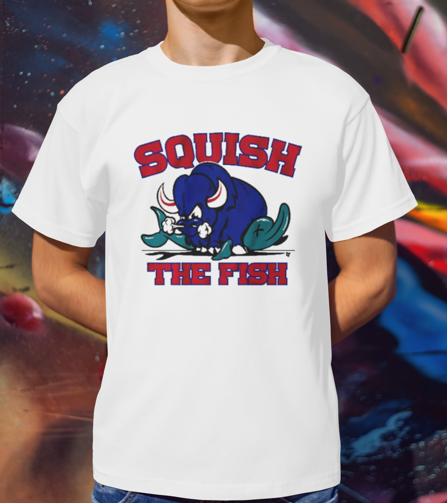 Buffalo Bills NFL Squish The Fish T-Shirt