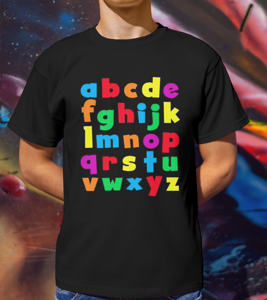 Colorful Alphabet Educational ABCs For Kids Learning T-Shirt