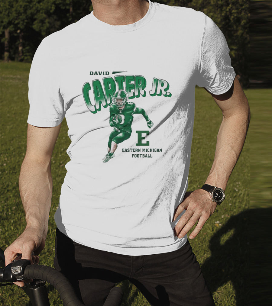 David Carter Jr. Football Eastern Michigan E T-Shirt