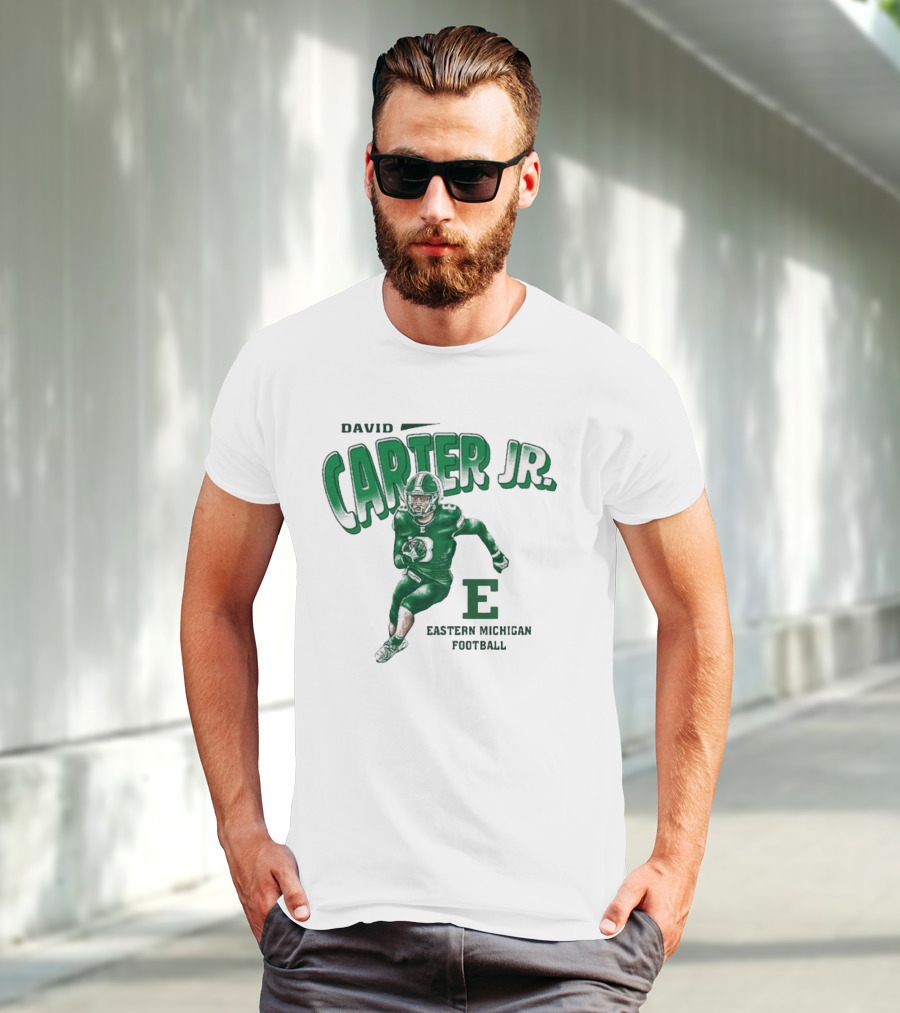 David Carter Jr. Football Eastern Michigan E T-Shirt