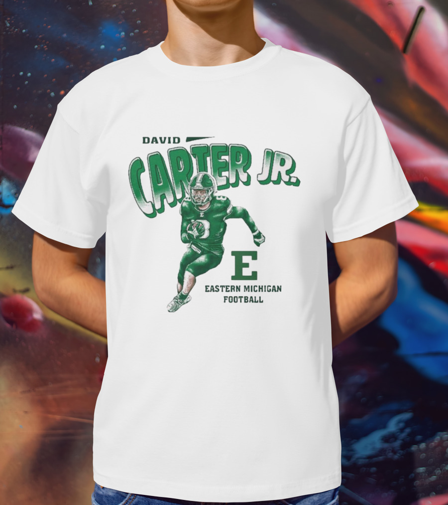 David Carter Jr. Football Eastern Michigan E T-Shirt
