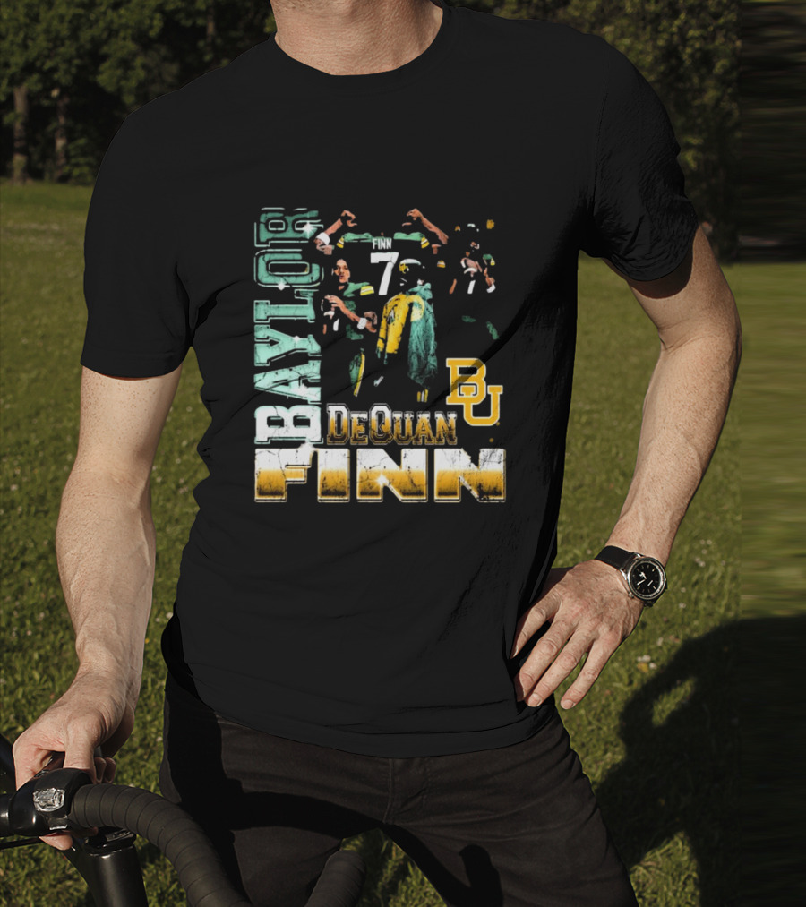 Baylor Bears Dequan Finn 7 BU T-Shirt