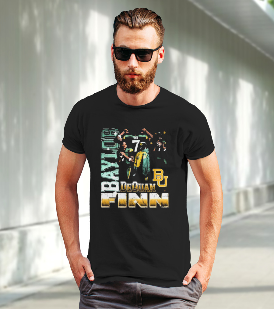 Baylor Bears Dequan Finn 7 BU T-Shirt