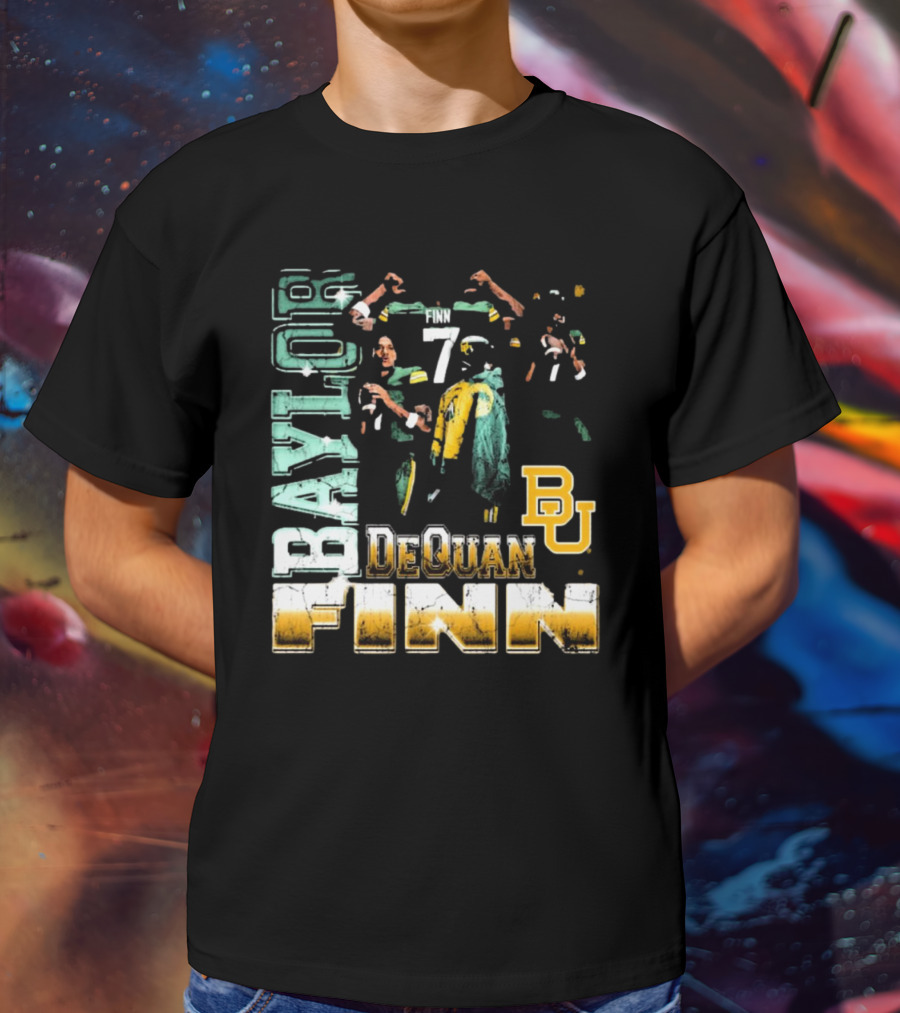 Baylor Bears Dequan Finn 7 BU T-Shirt