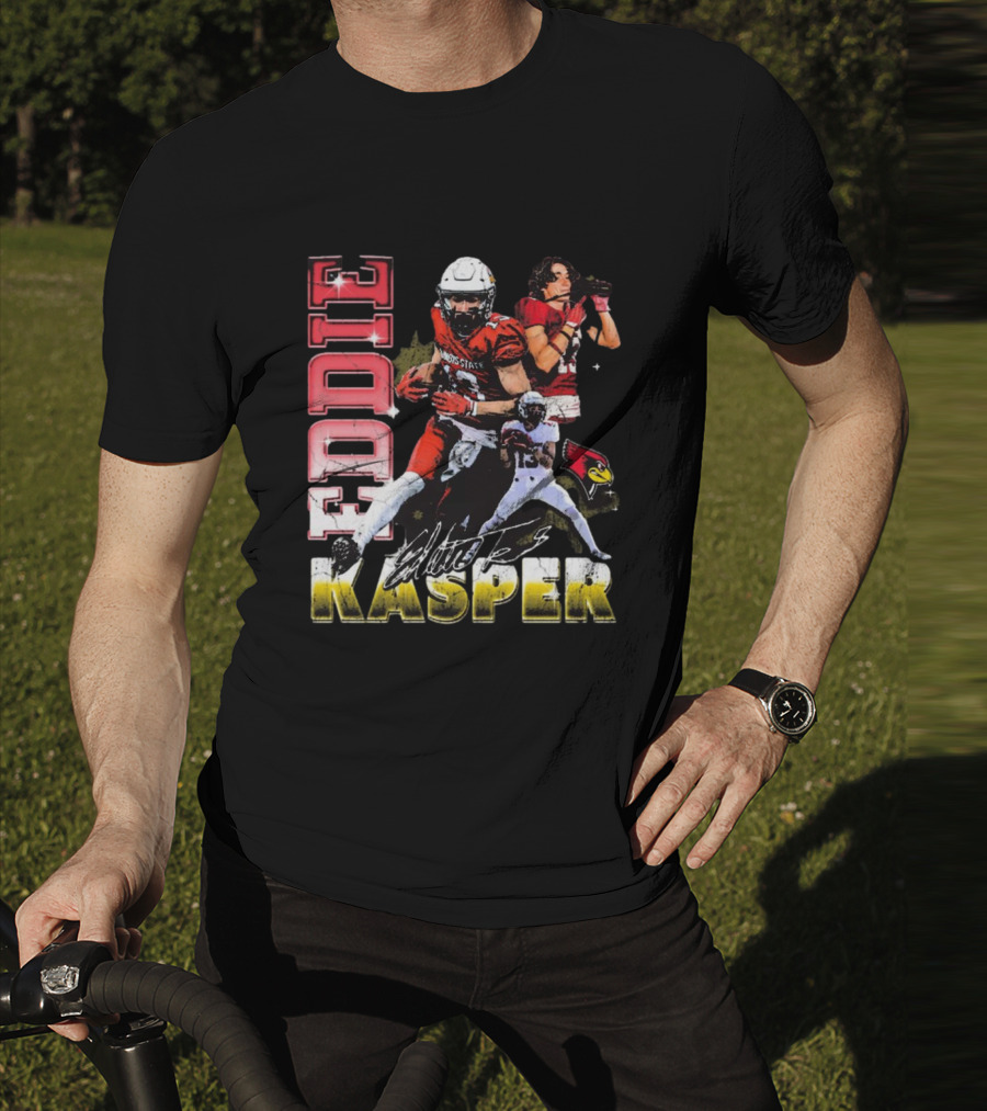 Eddie Kasper Illinois State Redbirds Football Vintage Signature T-Shirt