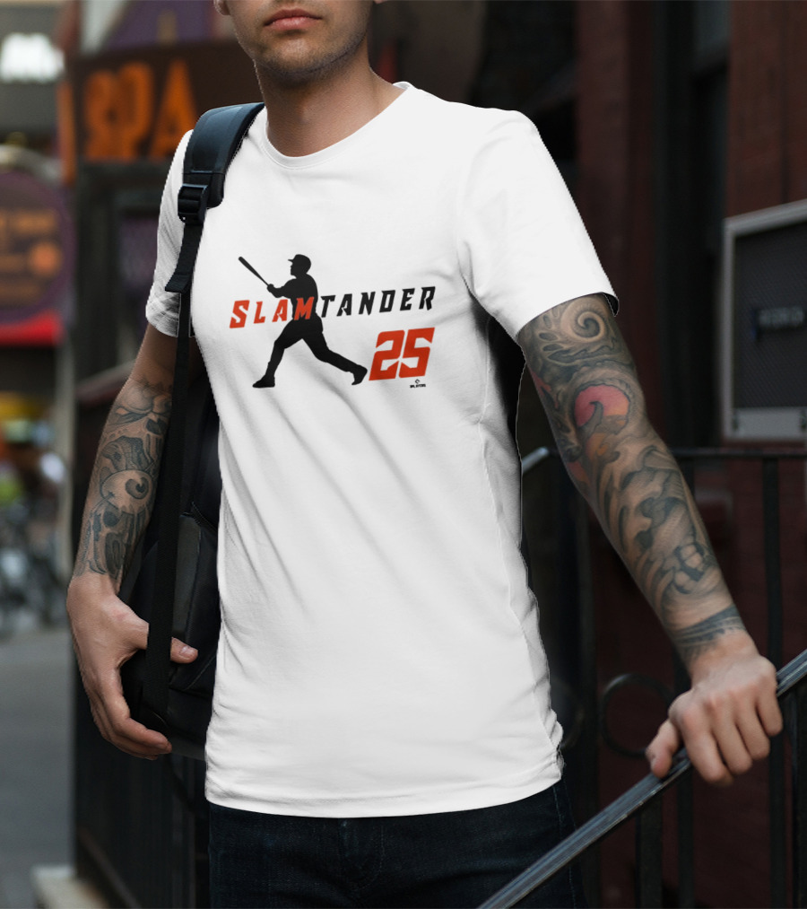 Anthony Santander Slamtander 25 Baltimore Orioles MLB Swing T-Shirt