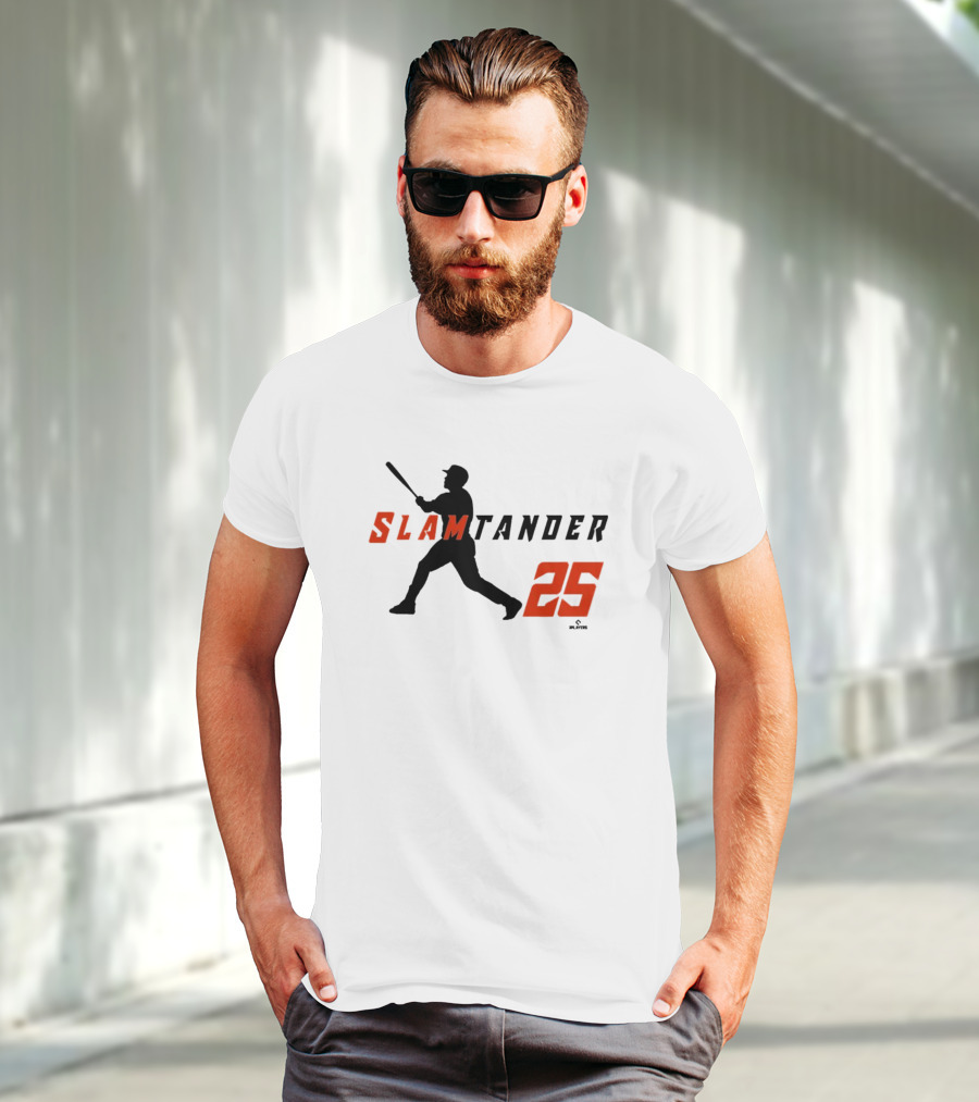 Anthony Santander Slamtander 25 Baltimore Orioles MLB Swing T-Shirt