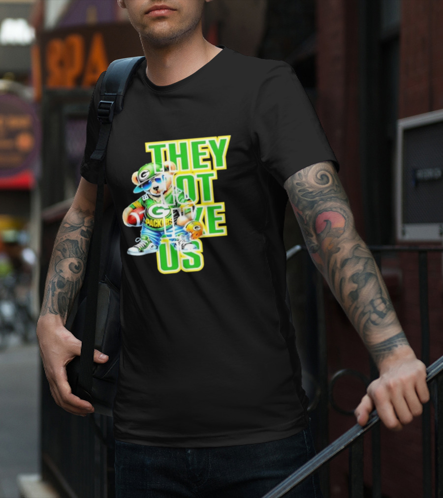 Green Bay Packers Bear They Not Like Us Football T-Shirt