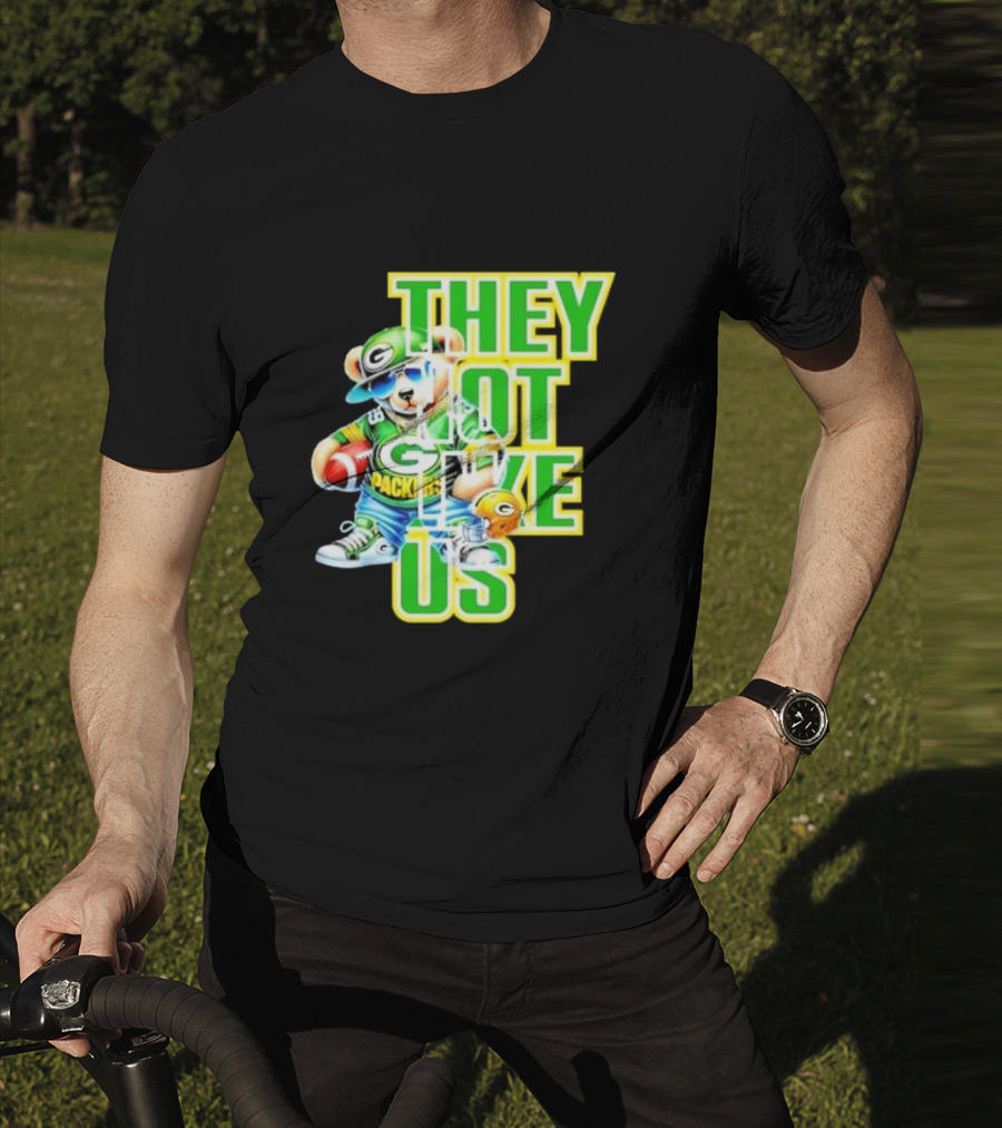 Green Bay Packers Bear They Not Like Us Football T-Shirt