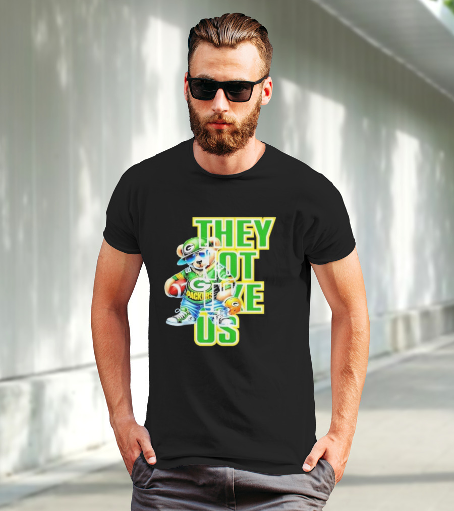 Green Bay Packers Bear They Not Like Us Football T-Shirt