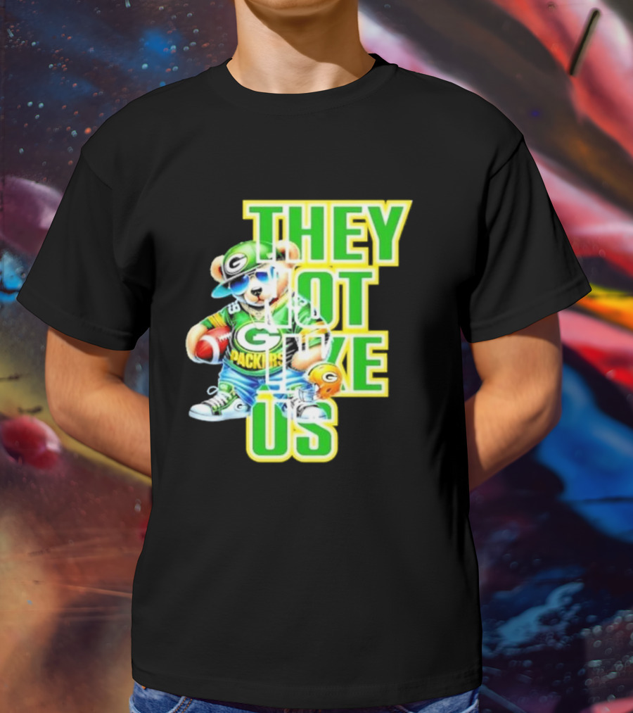 Green Bay Packers Bear They Not Like Us Football T-Shirt