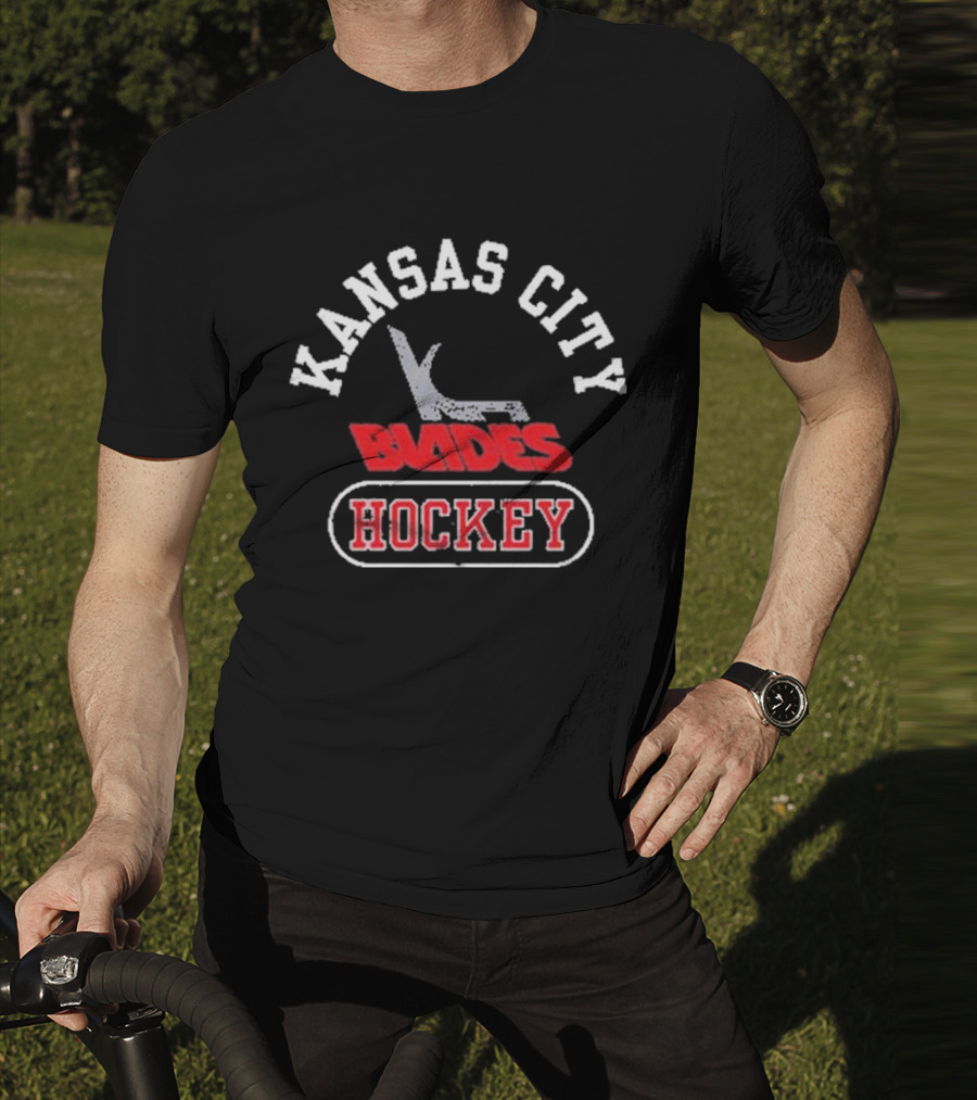 Kansas City Blades Hockey Vintage Team T-Shirt