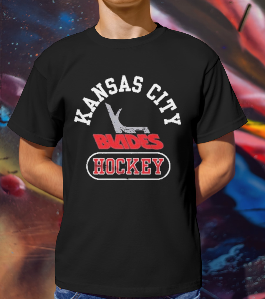 Kansas City Blades Hockey Vintage Team T-Shirt