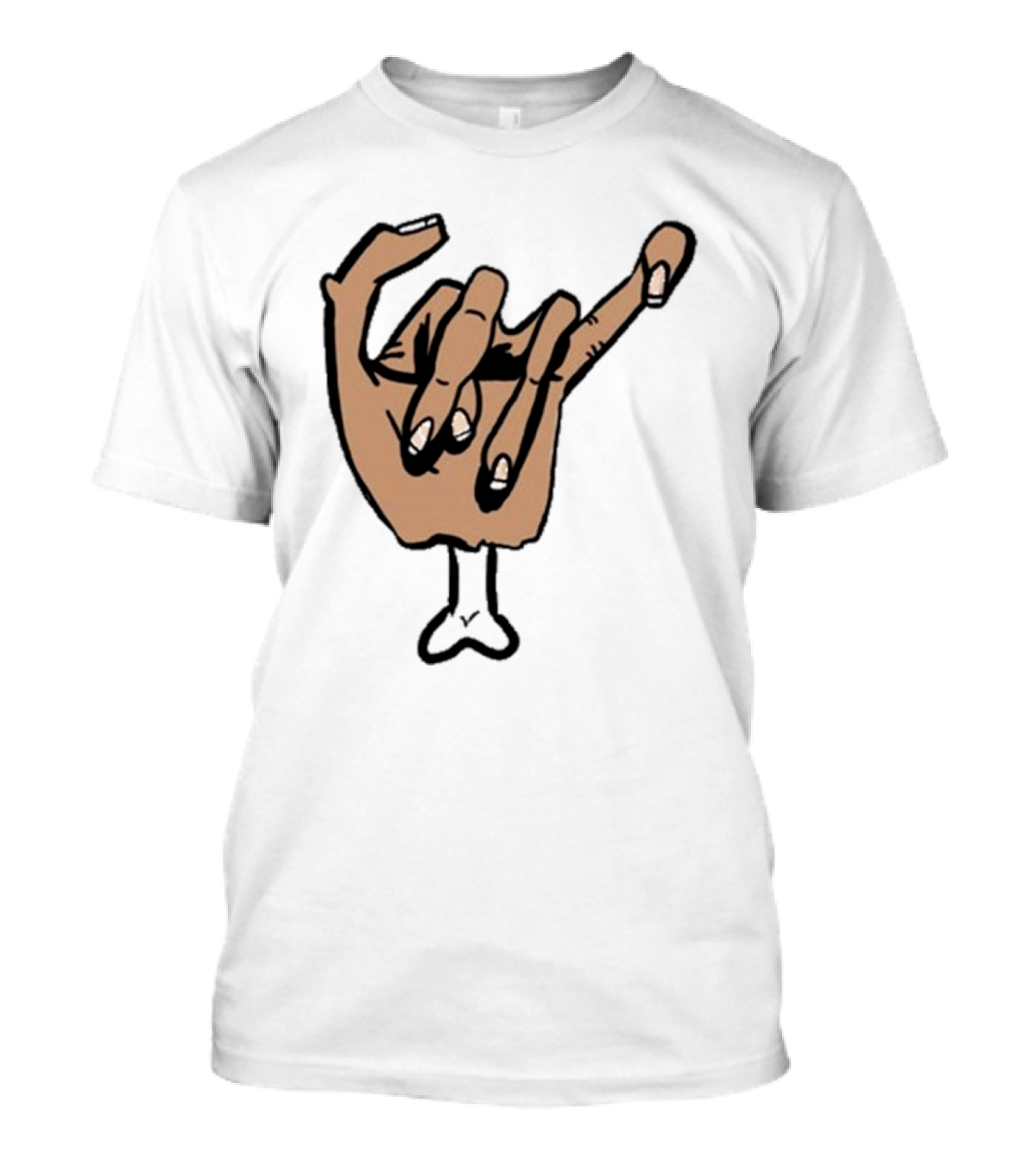 Ricky Berwick Crippled Bone Hand Gesture T-Shirt