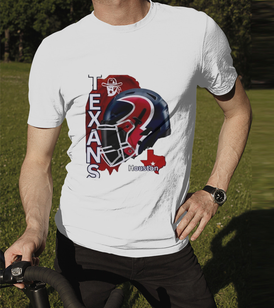 Texans Houston Team Spirit Sports Helmet Texans T-Shirt