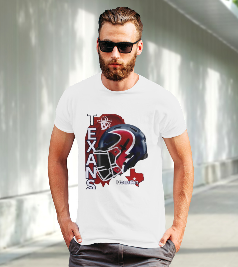 Texans Houston Team Spirit Sports Helmet Texans T-Shirt