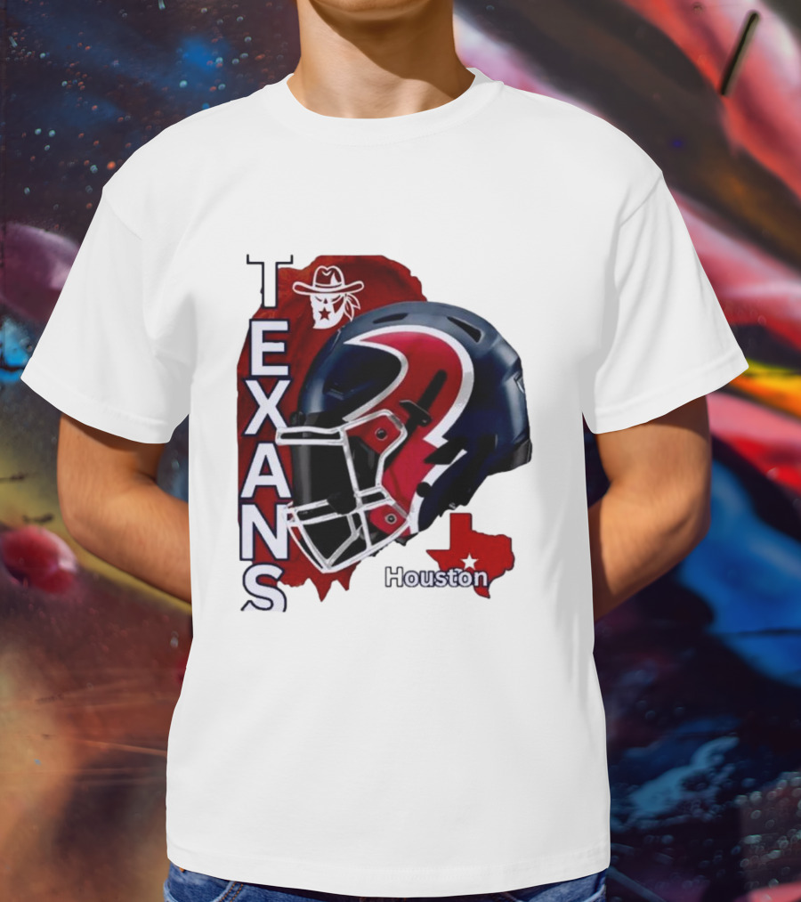 Texans Houston Team Spirit Sports Helmet Texans T-Shirt
