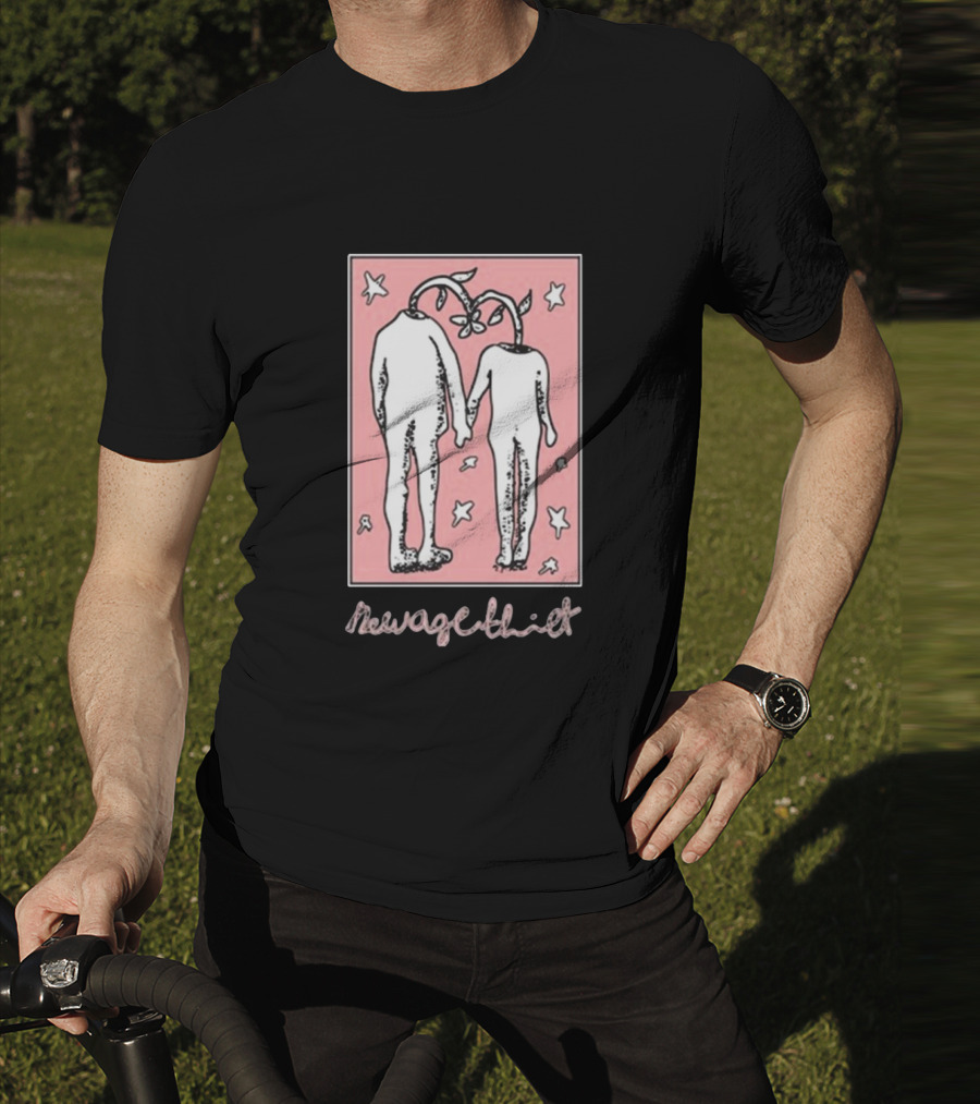 Wax Bodega New Age Thief Flower-Head Figures With Stars T-Shirt