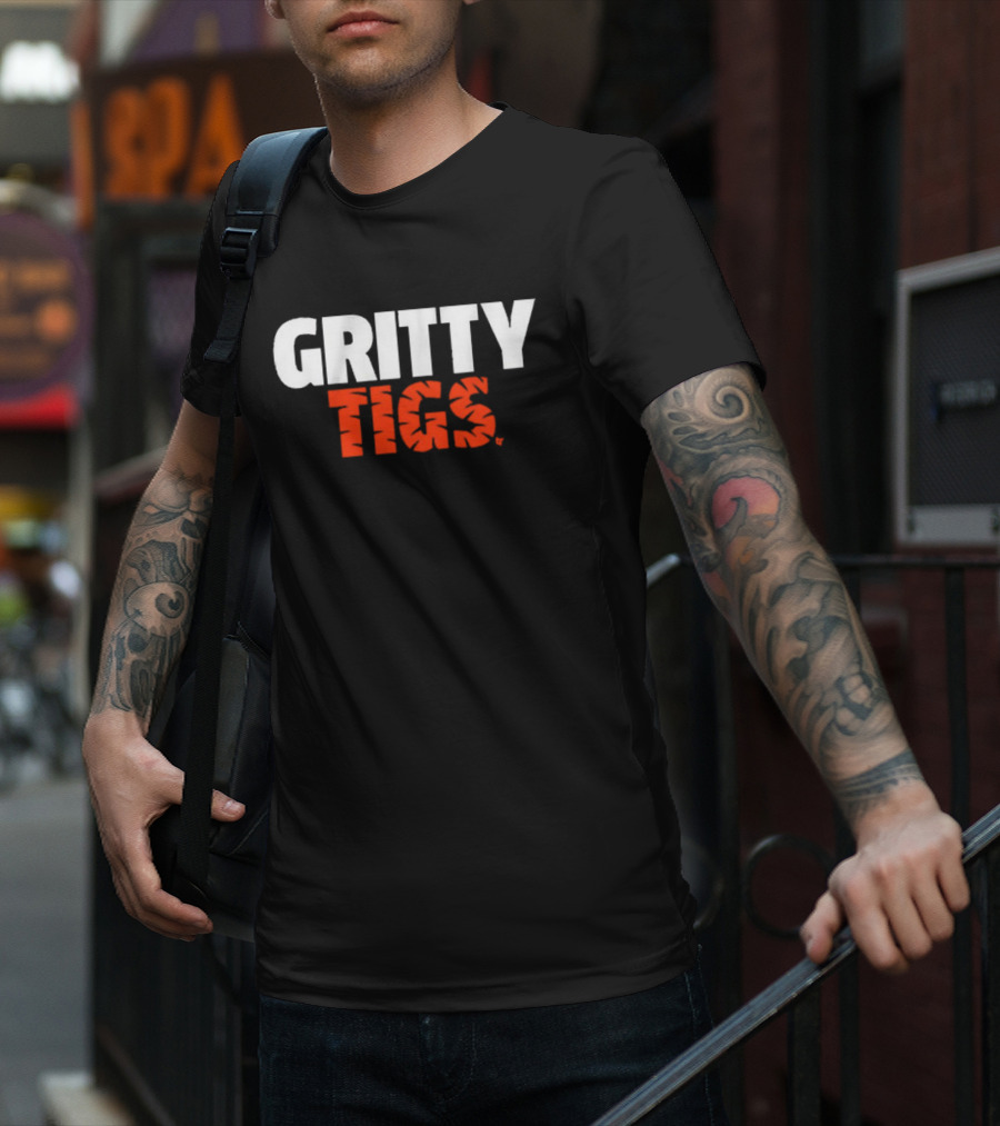 Detroit Tigers Baseball Gritty Tigs Bold Team Spirit T-Shirt