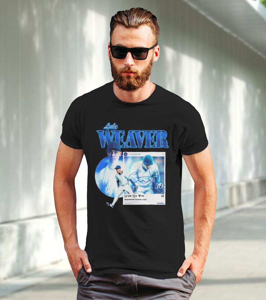 Luke Weaver Dream Weaver New York Concrete Jungle 30 Signature Playoffs T-Shirt