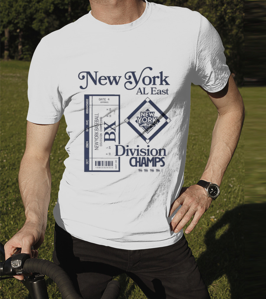 New York AL East BX Baseball Division Champs T-Shirt