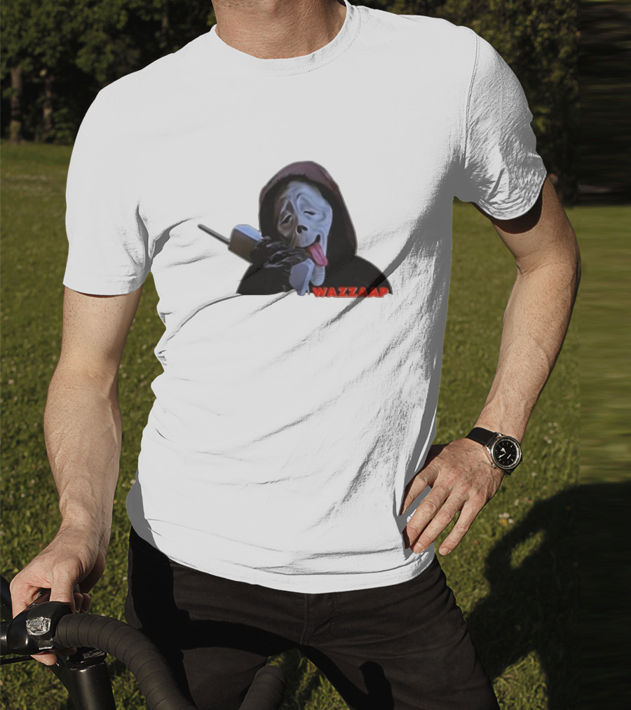 Wazzap Meme Hoodie Ghost Face With Phone T-Shirt