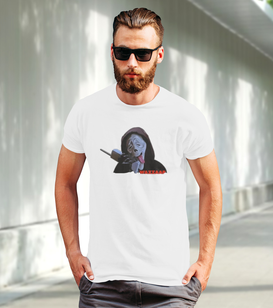 Wazzap Meme Hoodie Ghost Face With Phone T-Shirt