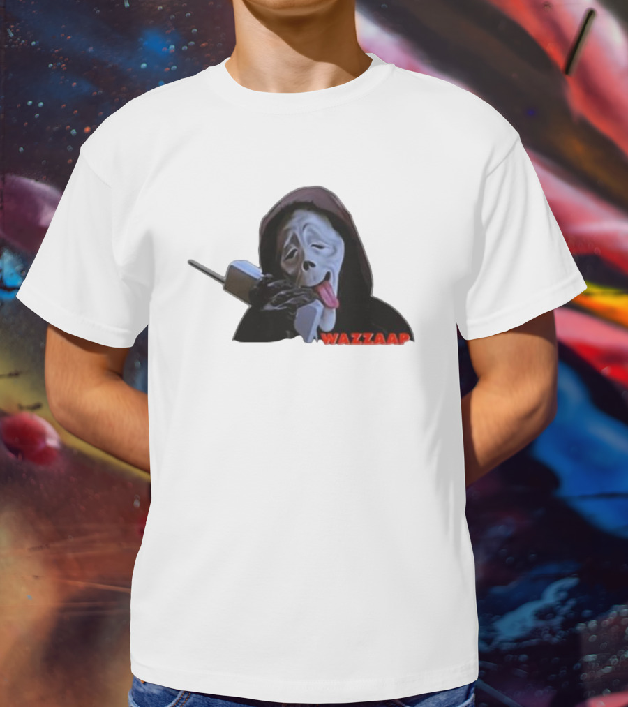Wazzap Meme Hoodie Ghost Face With Phone T-Shirt
