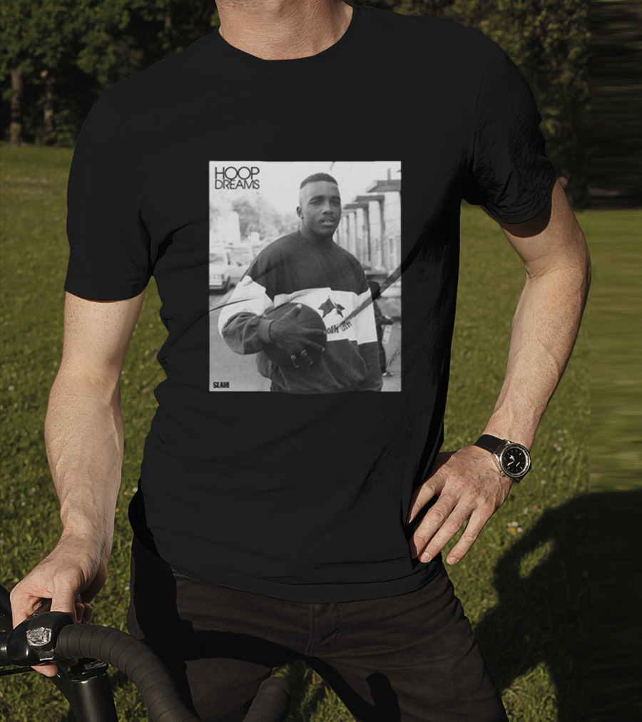 Hoop Dreams William Gates Photo Black And White SLAM T-Shirt