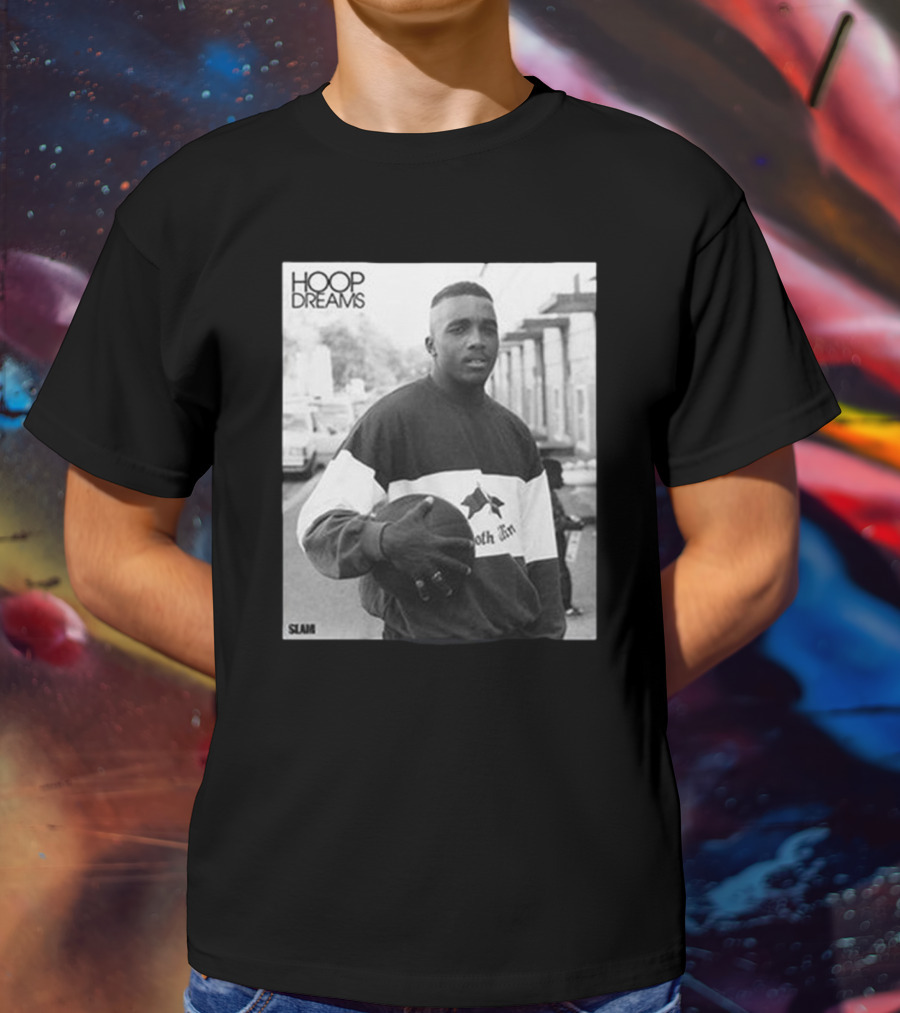 Hoop Dreams William Gates Photo Black And White SLAM T-Shirt
