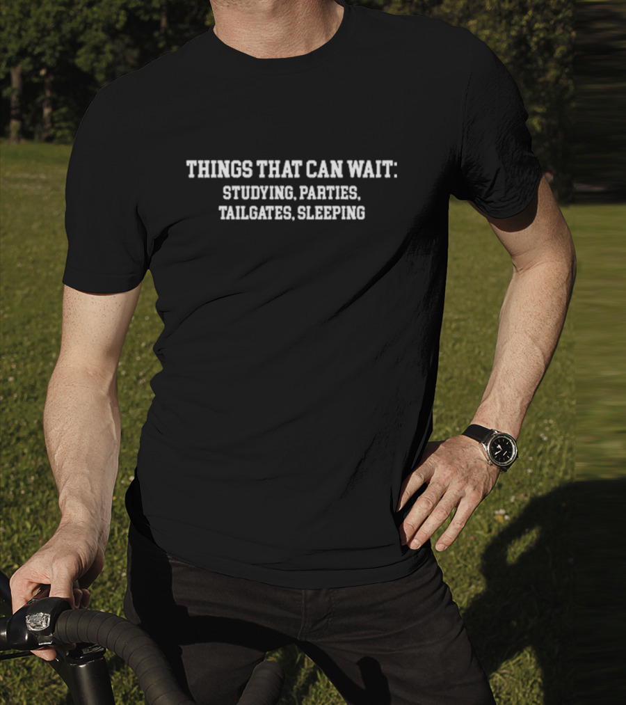 Indiana Fever Thing That Can’t Wait Studying Parties Tailgates Sleeping T-Shirt