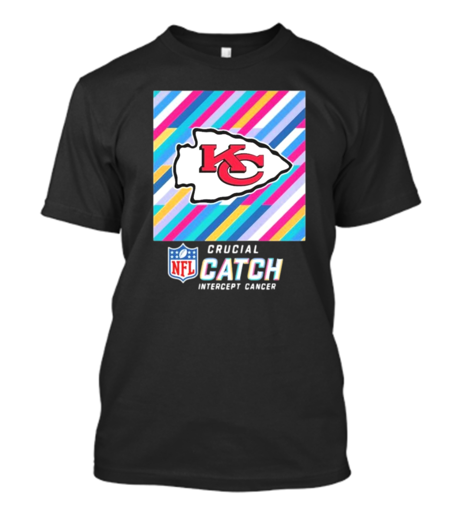 NFL Crucial Catch Intercept Cancer Kansas City Chiefs T-Shirt