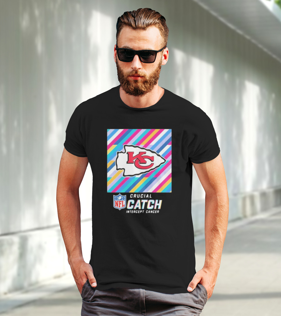NFL Crucial Catch Intercept Cancer Kansas City Chiefs T-Shirt