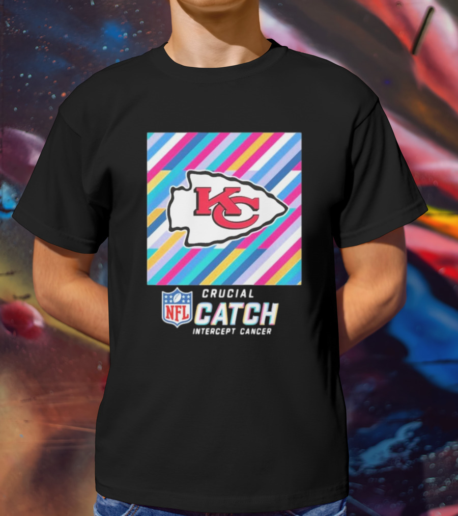 NFL Crucial Catch Intercept Cancer Kansas City Chiefs T-Shirt