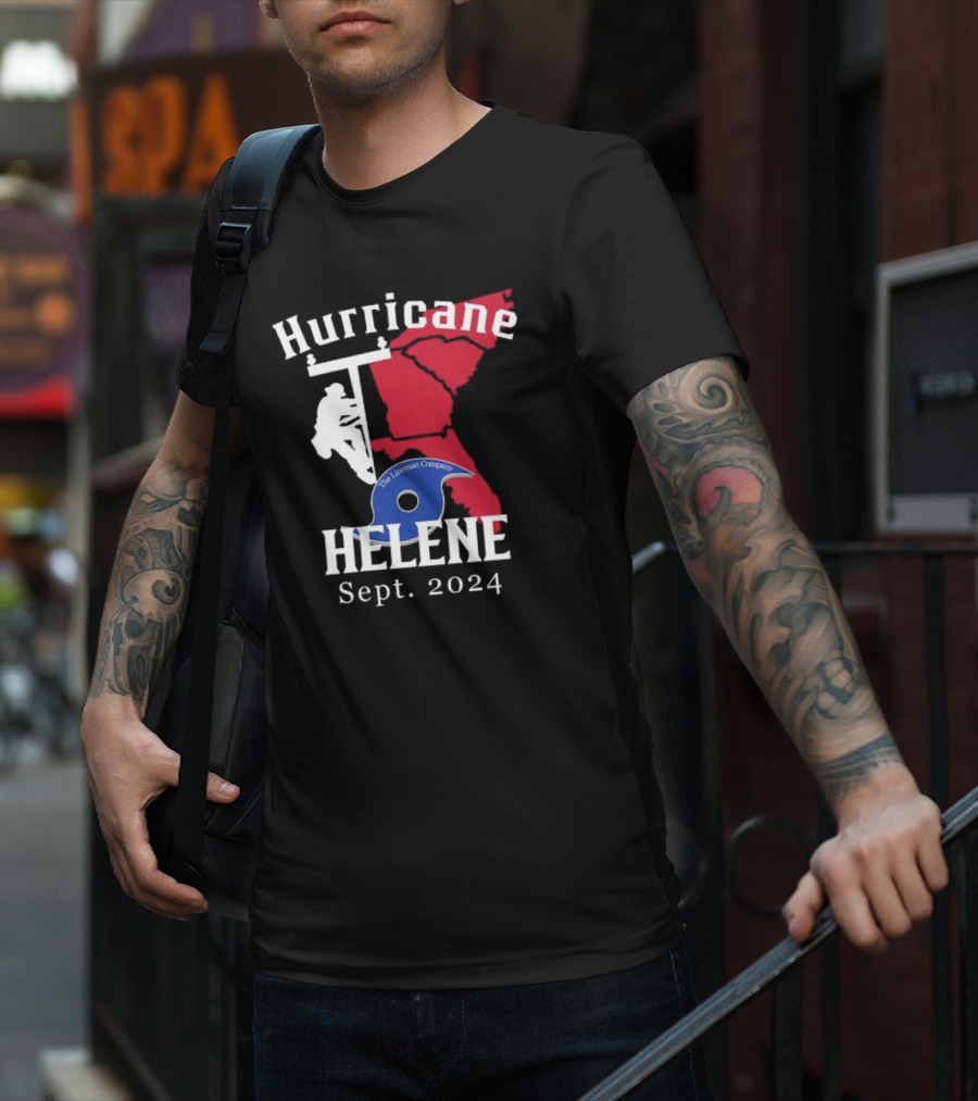 Hurricane Helene The Lineman Company Sept. T-Shirt