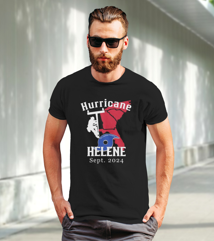 Hurricane Helene The Lineman Company Sept. T-Shirt