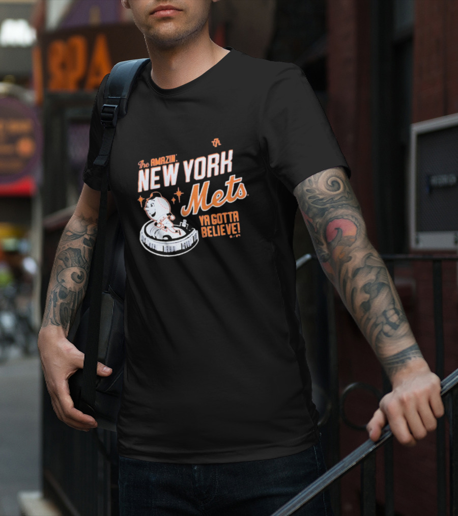 The Amazin' New York Mets Ya Gotta Believe Mr. Met T-Shirt
