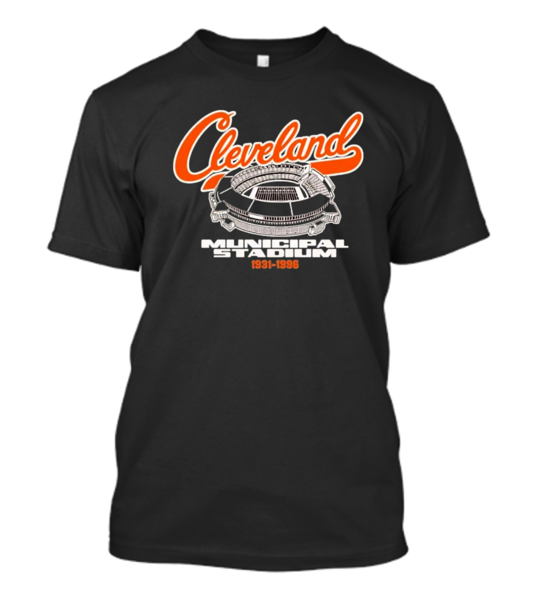 Cleveland Municipal Stadium Tribute 1931-1996 Browns NFL History T-Shirt