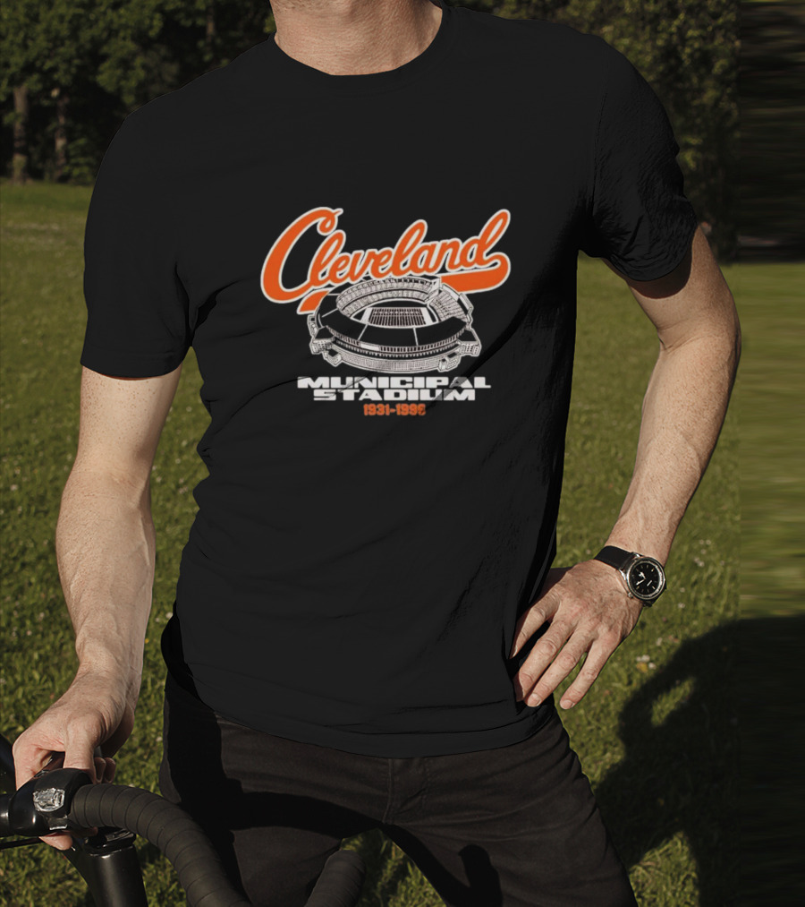 Cleveland Municipal Stadium Tribute 1931-1996 Browns NFL History T-Shirt