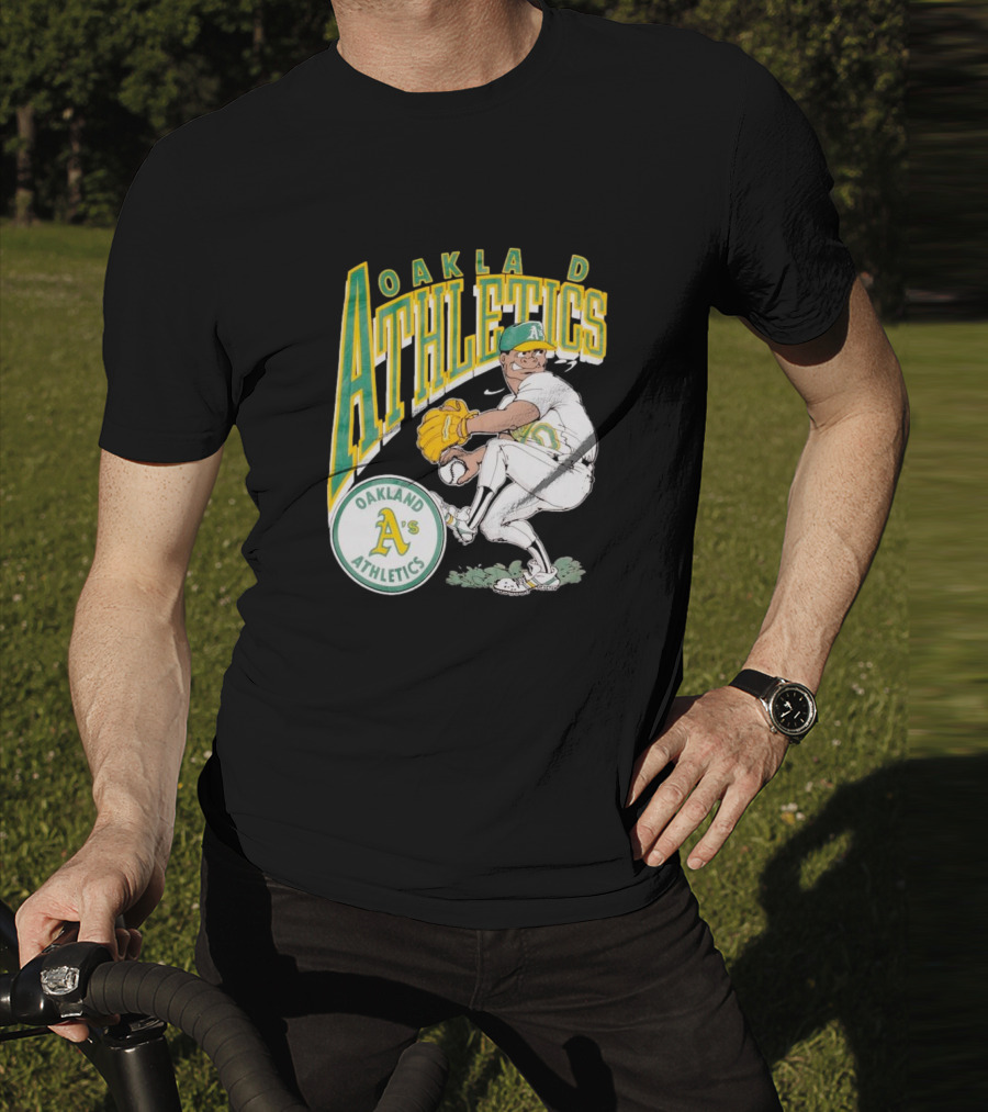 Oakland Athletics Vintage 1990s MLB Caricature A's T-Shirt