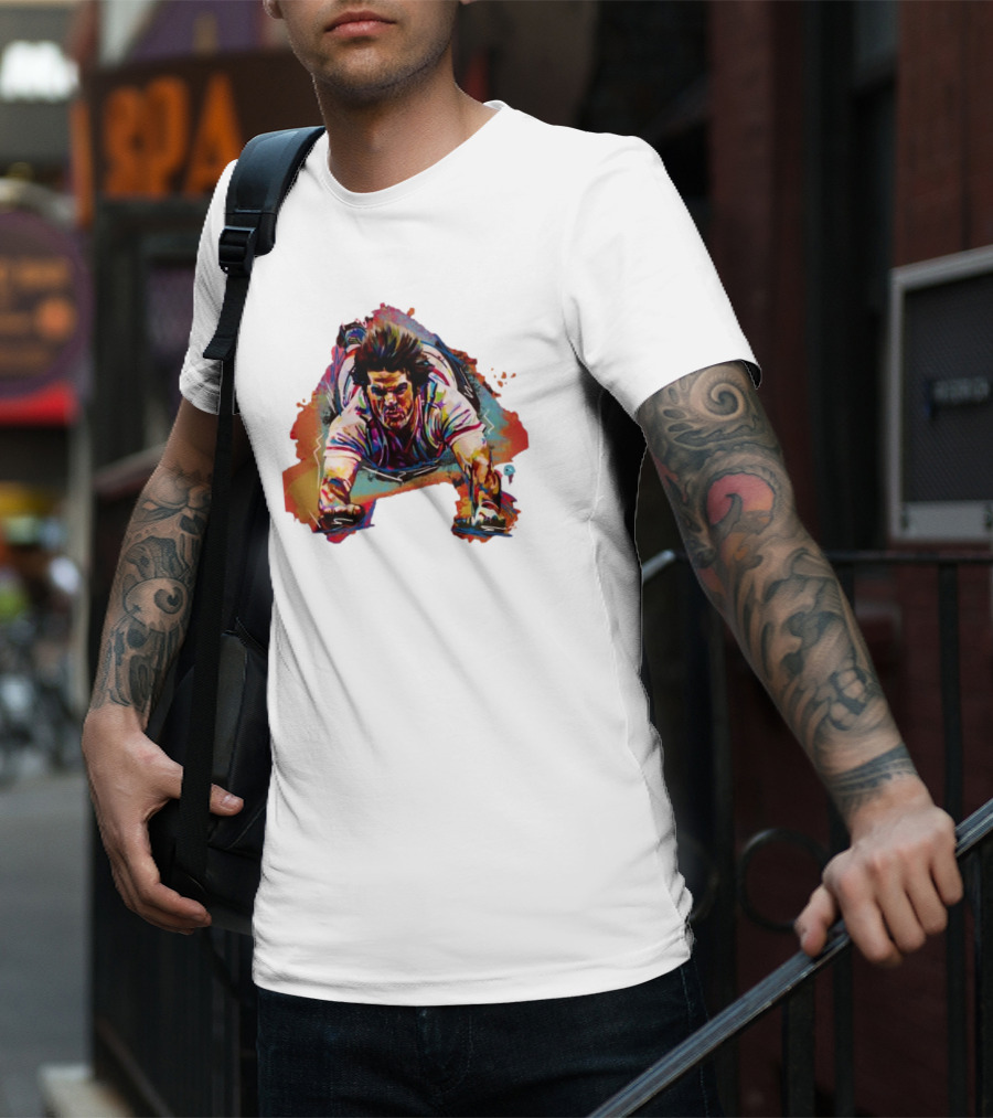 Pete Rose Sliding Action – Shawn Voelker T-Shirt