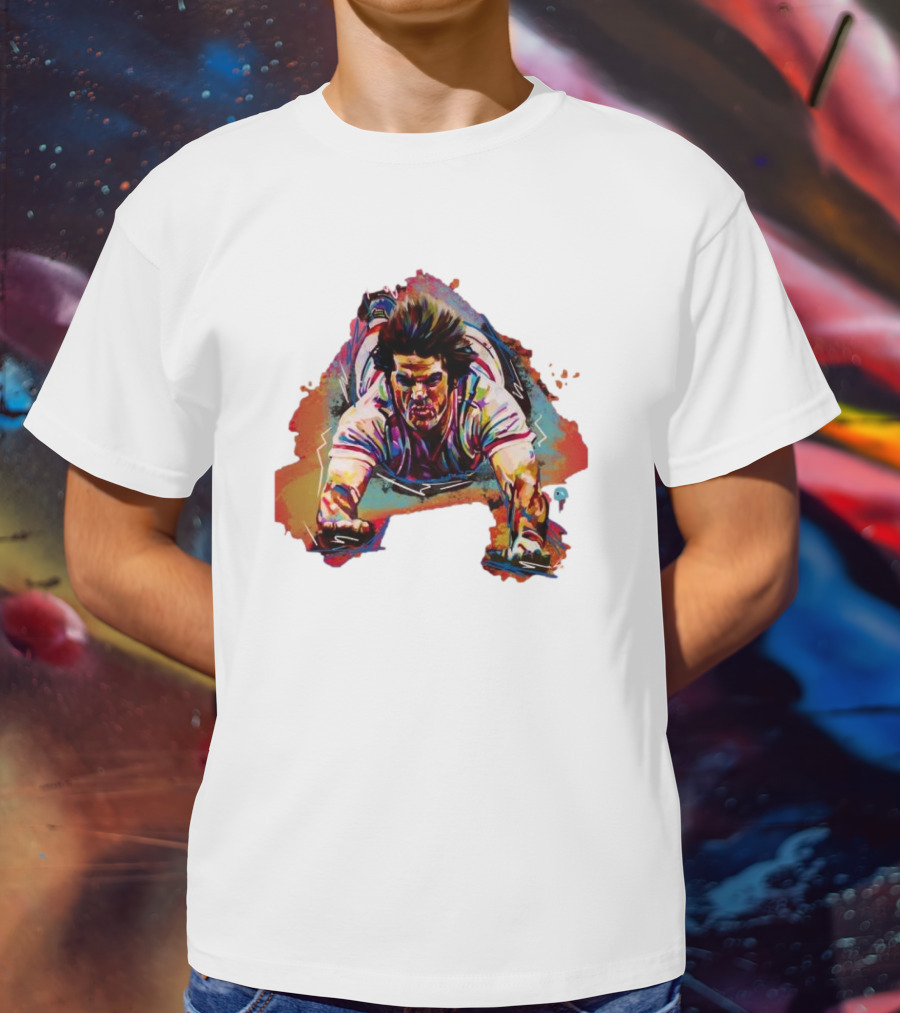 Pete Rose Sliding Action – Shawn Voelker T-Shirt